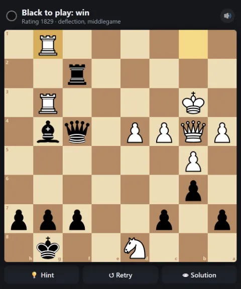 Black to play and win